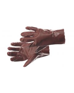 Werkhandschoen rood PVC 27 cm - XL